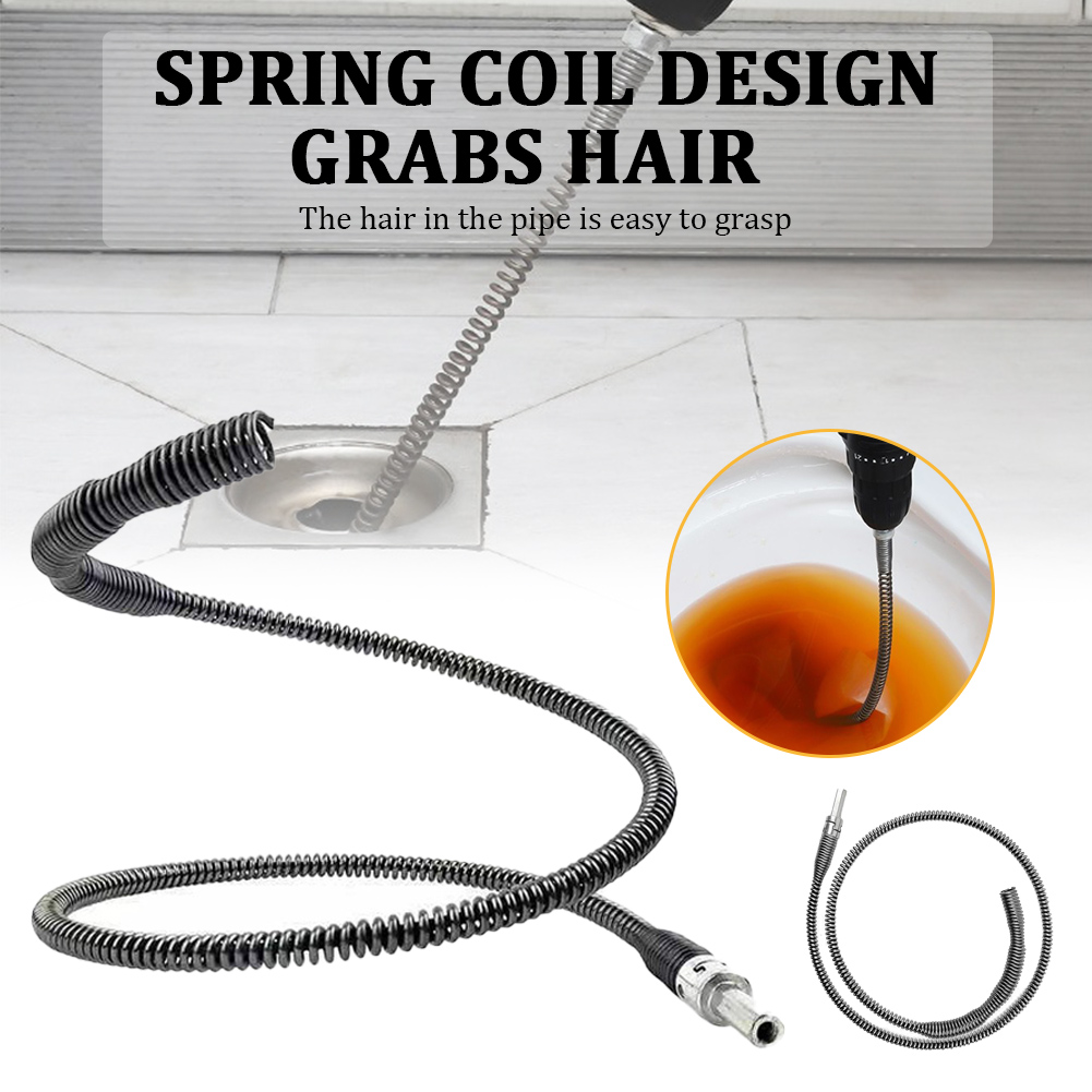 Toilet Kitchen Bathroom Drain Dredging Spring Sink Cleaner Sewer Dredging Tool Kitchen Drain Snake Spring Pipe Dredging Tool
