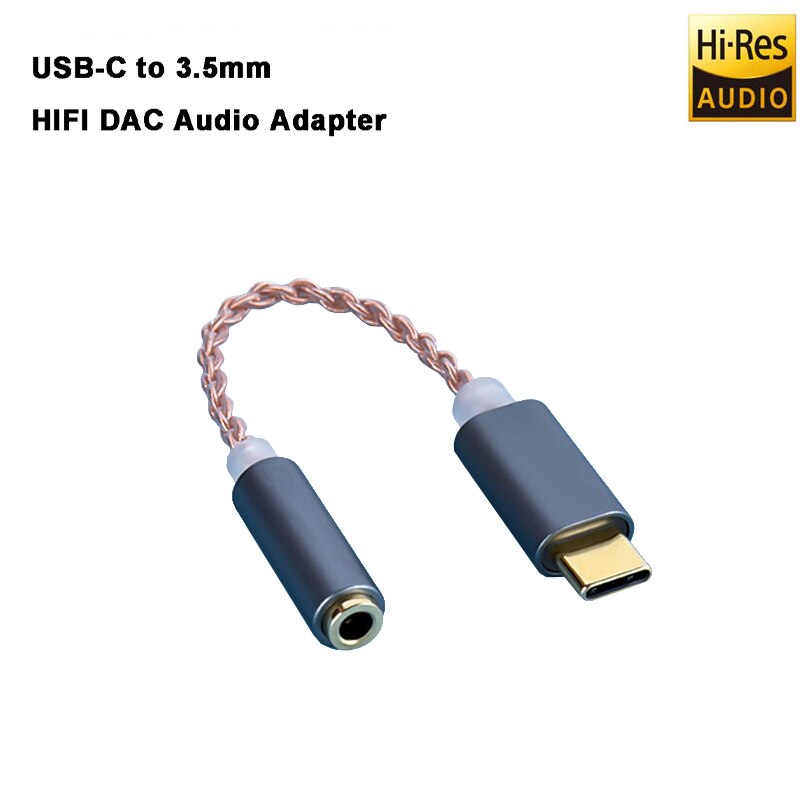 Hi Res Dac Oortelefoon Amp Usb Type C Naar 3.5Mm Jack Headset Audio Adapter 32bit 384Khz Digitale Decoder aux Hifi Converter ALC4050