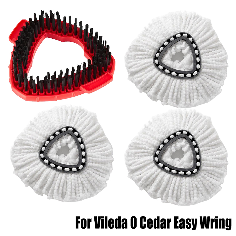 Spin Mop Doek Hoofd Basis Scrub Mop Borstelkop Vervanging voor Vileda O-cedar 360 ° Easy Wring Tank Systeem Douche Vloer Mop Borstel: Donkergrijs