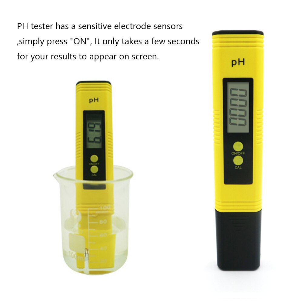 Water Tester PH Meter PH Measurement Digital Display PH Tester Pen Multifunctional Water Meter