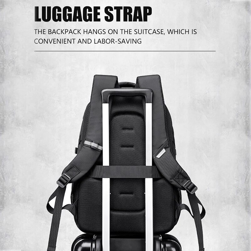 Mochila antirrobo para ordenador portátil para hombre, bolso ligero de gran capacidad para senderismo, Mochila escolar de viaje, novedad de