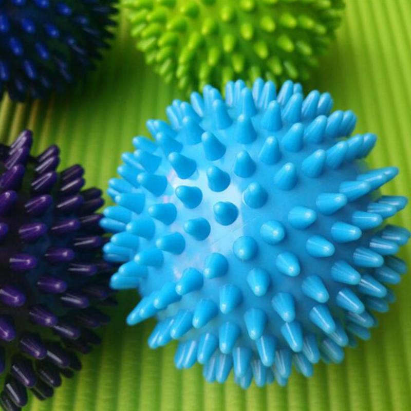 9cm Durable PVC Spiky Massage Ball Trigger Point Sport Fitness Hand Foot Pain Relief Plantar Reliever Hedgehog Balls Free Ship