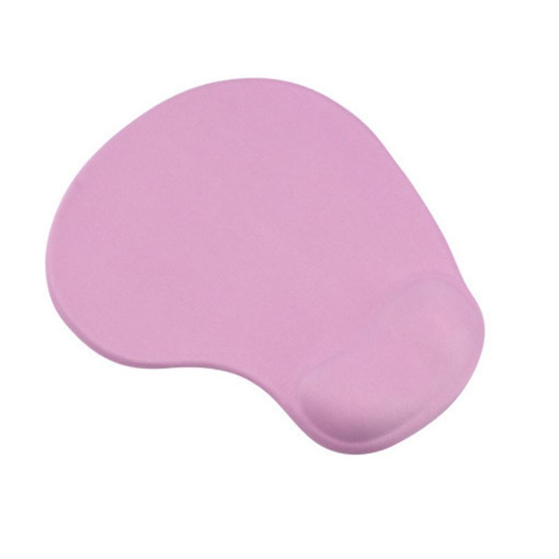 Tapis de souris de bureau avec support de poignet en gel, pour jeu, ergonomique, repose-poignet: Argent