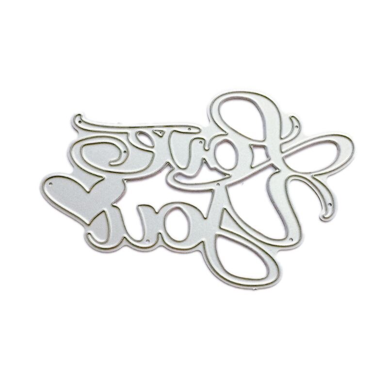 Liefde U Metalen Stansmessen Stencil DIY Scrapbooking Album Stempel Papier Card Embossing Ambachten Decor