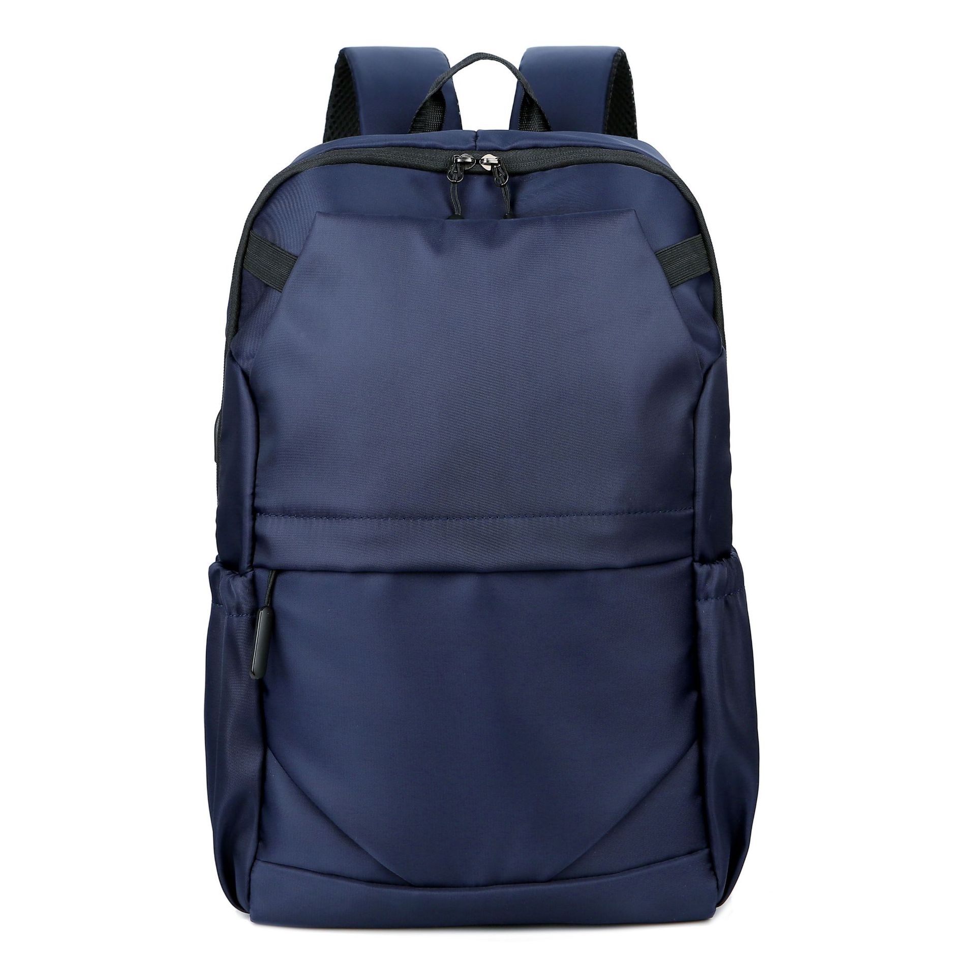 Large Capacity Men Backpack School University Student School Bags Waterproof Oxford Men's Backpack Casual College Style: Blue