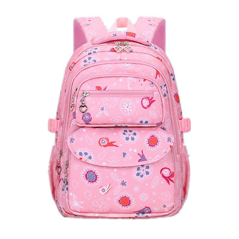 Sacos de escola para meninas à prova dwaterproof água bookbag estudante ortopédico mochila crianças mochilas escola mochila presente da menina: pink large