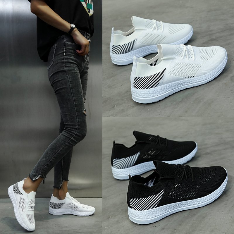 Bjakin Summer Woman Running Shoes Hollow Upper Breathable Sneakers Air Mesh Lightweight Sport Athletic Shoe Female Large Size 43