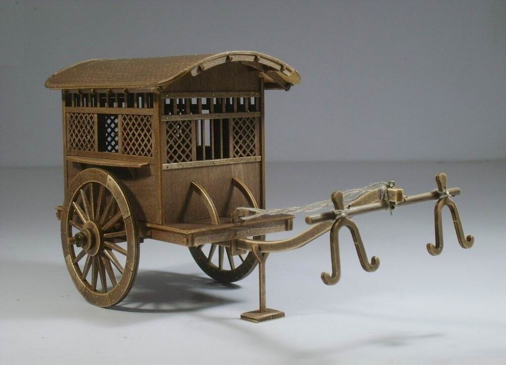 Chinese ancient carriage wooden model series/ Qin & Han dynasties carriage wooden model