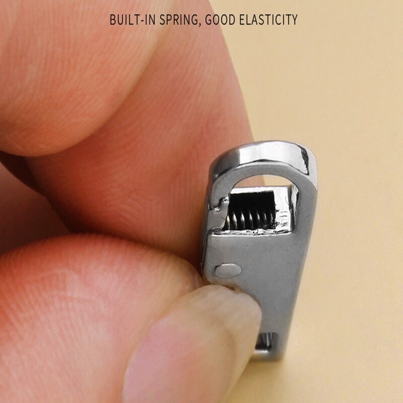 2Pcs Fix Rits Hoofd Universele Slider Rits Stuk Kit Vervanging Voor Gebroken Wearable Sliders Kleding Koffer Tas Rits Stuk