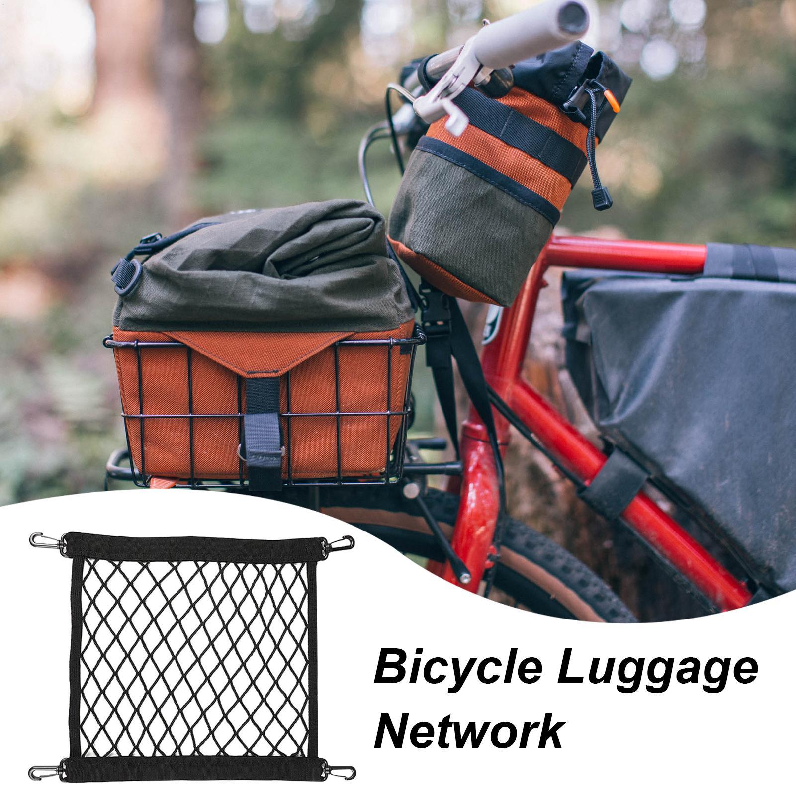 1 Stück Motorrad Langlebiges Elastisches Korbnetz Schwarz Helmnetz Drehbar 4 Haken Schnalle Rotierendes Anti-fallen-Taschenzubehör