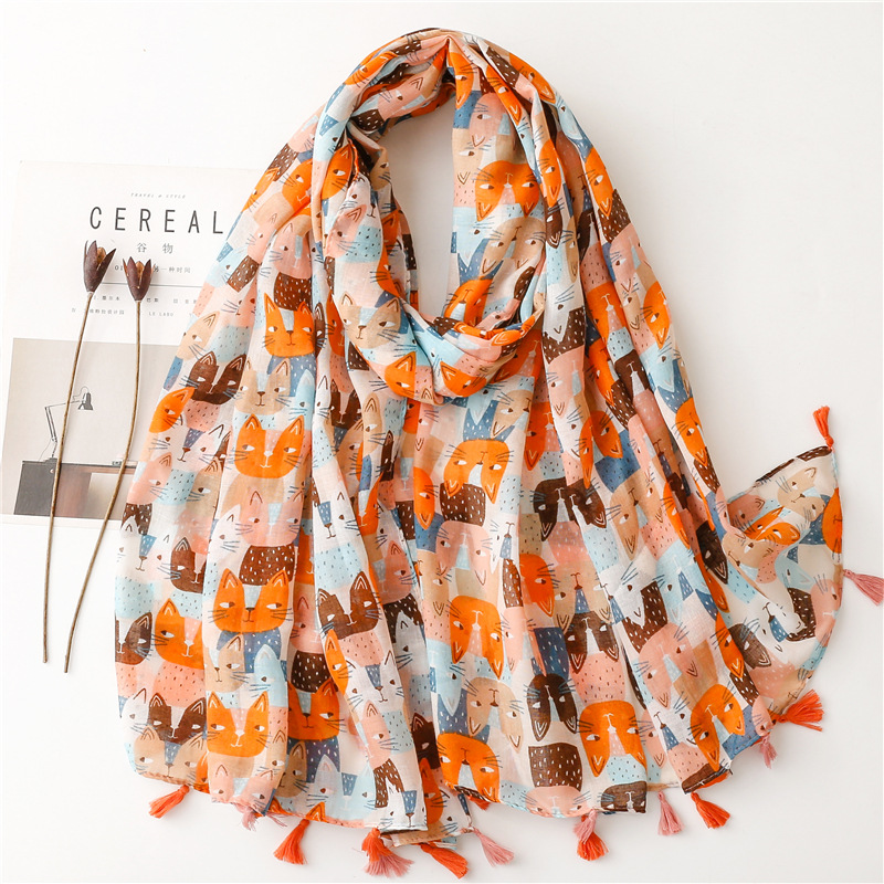 Bufanda de viscosa con borlas florales para mujer, chales y chales, Hijab, banda para el cabello femenina, pañuelo musulmán de lujo, pañuelos Echarpe de 180x90Cm: Beige
