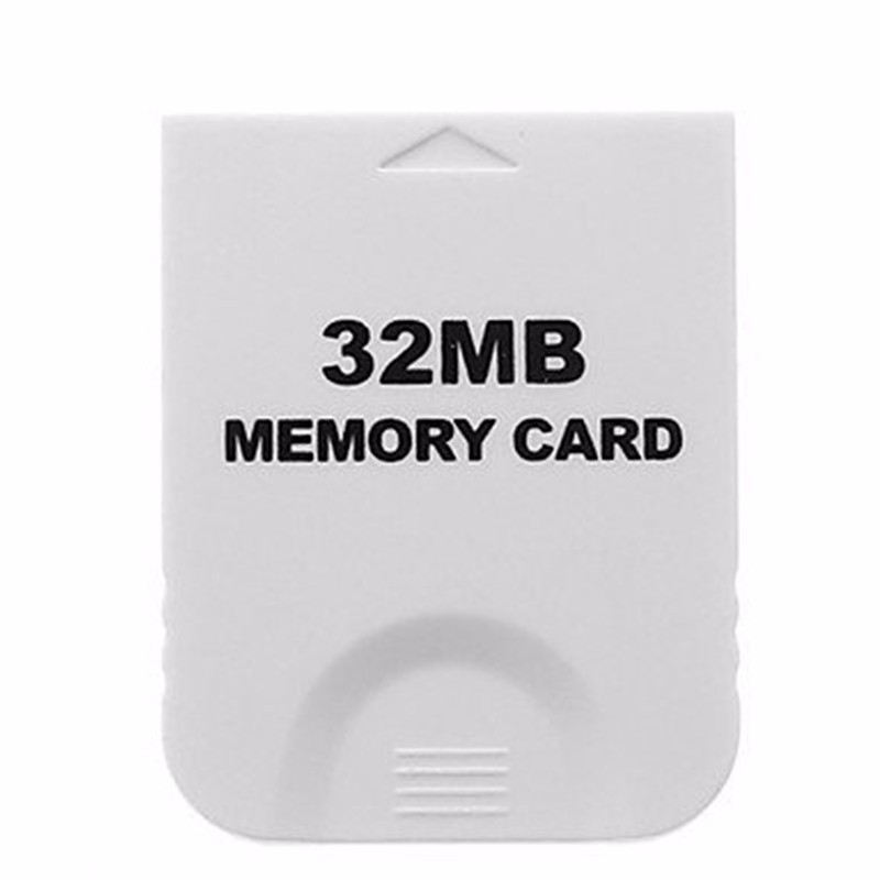 White Memory Card compatible for Wii & Gamecube Console
