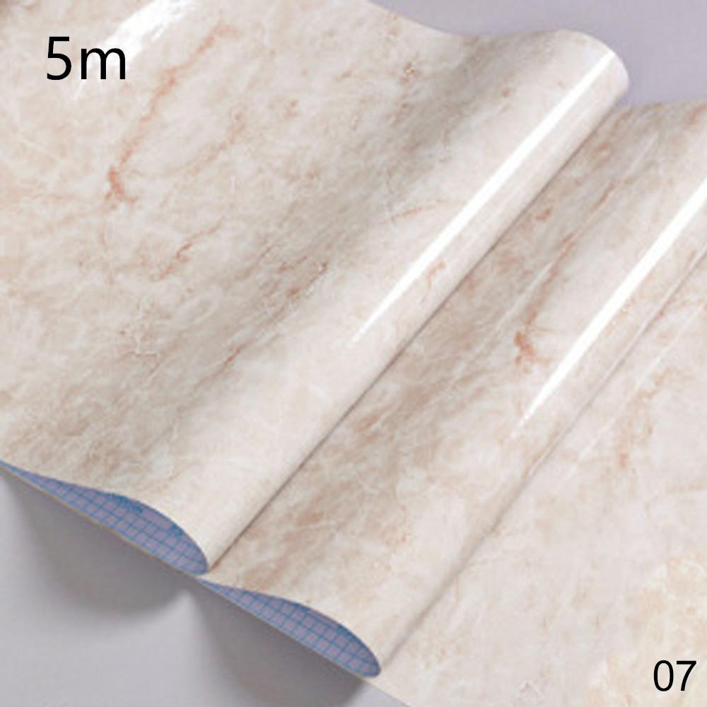 3m og 5m/ ruller selvklæbende marmor vinyl anti lampe sort tapet møbler dekorative vandtætte køkken backsplash klistermærker: 07 5m