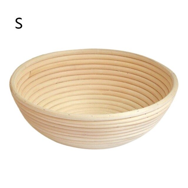 Round Natural Rattan Bread Countryside Style French Bread Mass Proofing Baskets Dough Banneton Baskets Fermentation Basket: Type 1-S