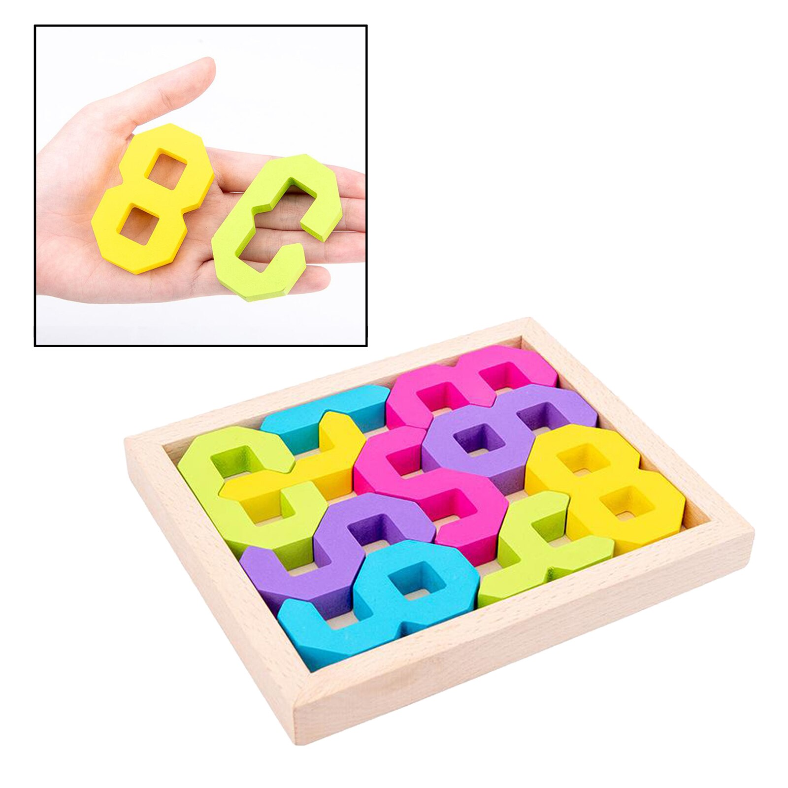 Educational Number Block Digital Games Puzzle Toys Develop Hand-on Ability