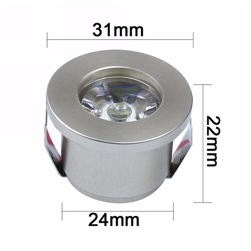 AC 85-265 v Mini Opbouw Licht led downlight 1 w/3 w LED Wit/ warm Wit Sieraden Kast Lamp spot light