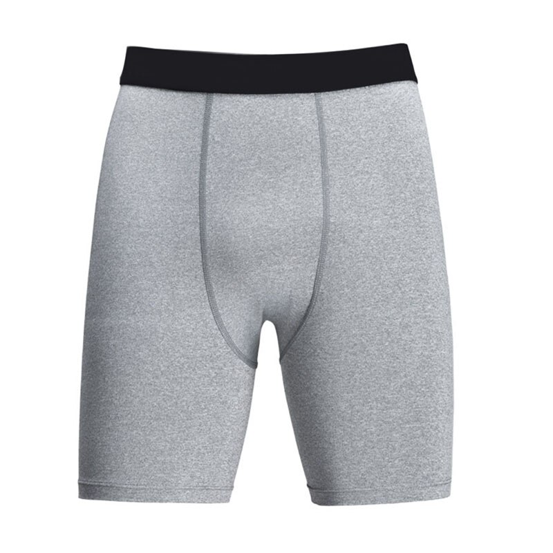 Mænd udendørs sport løb hurtigtørrende shorts gym out kompressionstramme åndbare anti-sved shorts jv: Grå / M