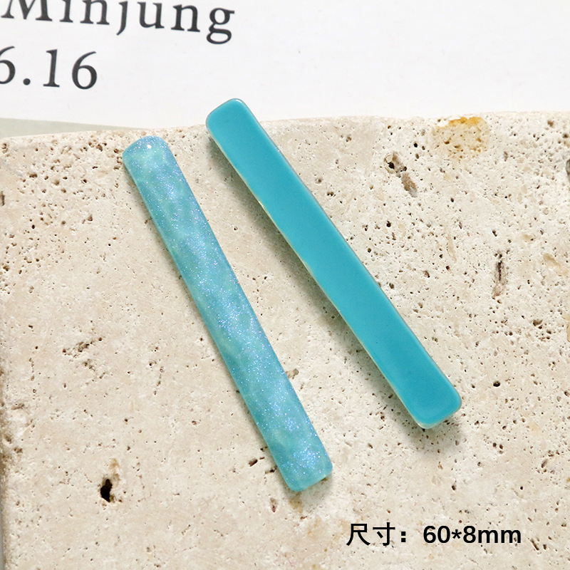 5 stücke verträumt sternenklar Himmel funkeln pulver holprigen lange streifen diy ohrringe haarnadel harz Flache Rückseite Cabochon Für DIY Schmuck, der: Pflaume