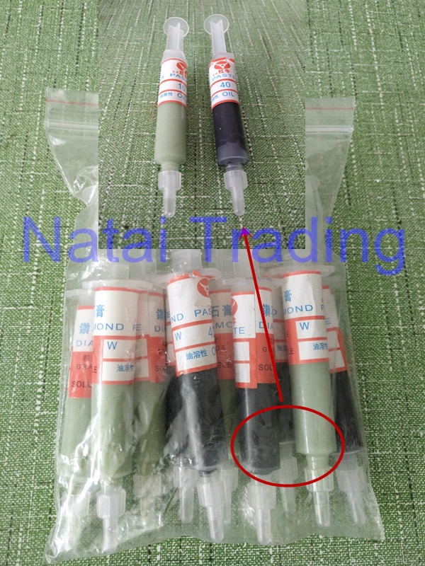 10 pçs diamante pasta abrasiva para kit de válvula... – Grandado