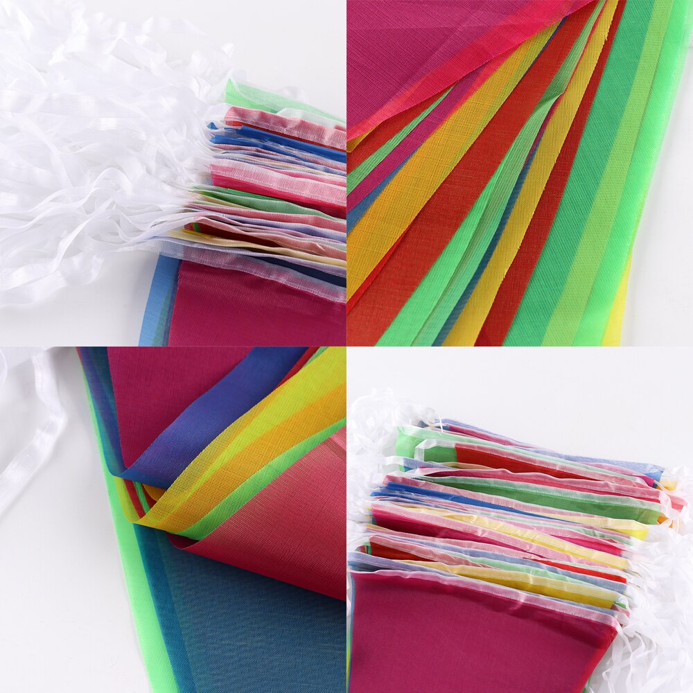 100m kolorowe chorągiewki na chorągiewki, girlandy, girlandy, chorągiewki, dekoracje na imprezę festiwalową, pasek świąteczny