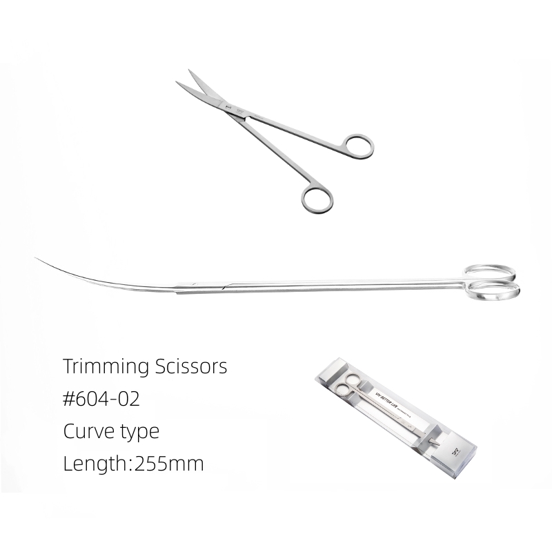 VIV Aquarium Aquatic Stainless Spring Steel Plant Scissors Curved Wave Shape ADA Cleaning Maintenance Tool: L-CurvedScissor60402