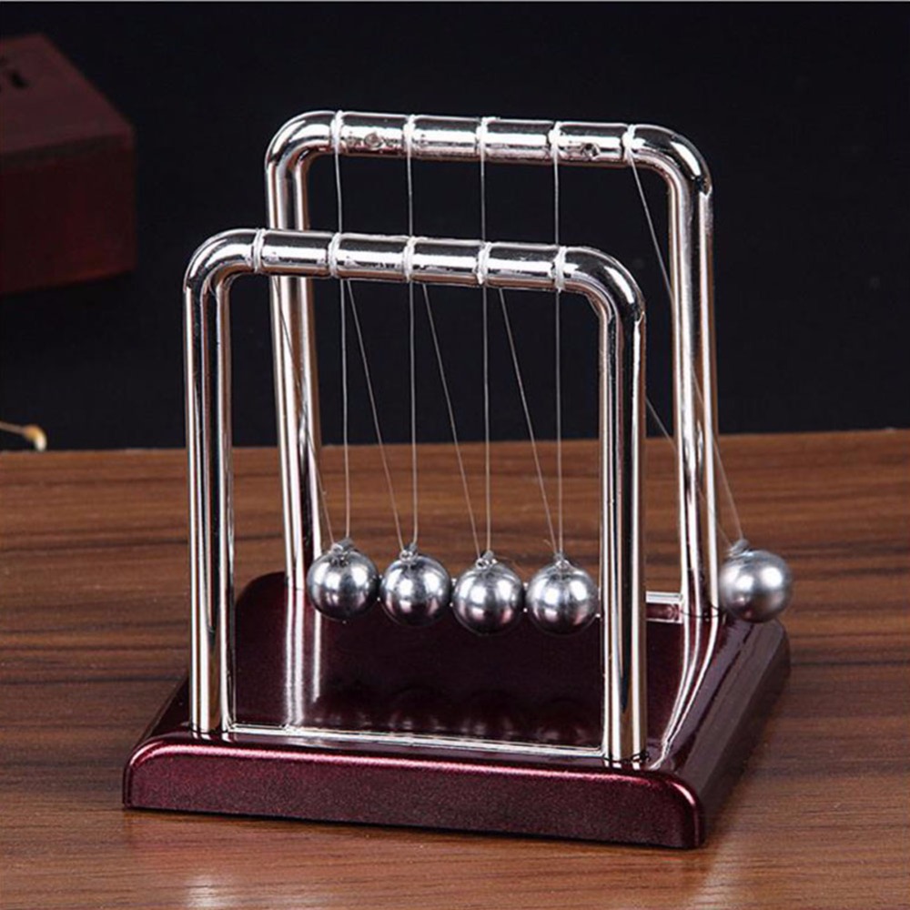 1 pc/ kasse rustfrit stål newtons vugge pendulkugle til fysik og matematikundervisning og hjem