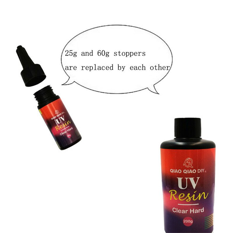 Resina epoxi de cristal UV, 10g/15g/25/60g, para curar la luz Solar, joyería activada DIY