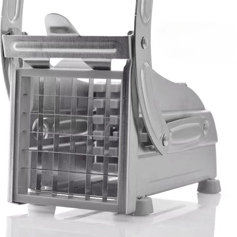Frietsnijder Multifunctionele Groentefruithakmachine Met 2 Roestvrijstalen Messen Voor Frites Chips Maker Aardappelsnijder