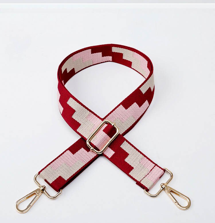 HJKL Handle Bag Strap For Women Removable DIY Shoulder Rainbow Handbag Accessories Cross Body Messenger Nylon Bag Straps: G