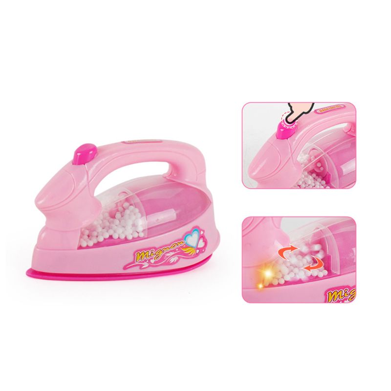 Kinderen Kid Jongen Meisje Mini Keuken Elektrisch Apparaat Elektrische Ijzer Speelgoed Set Dummy Huishoudelijke Voorgewende Play 95AE