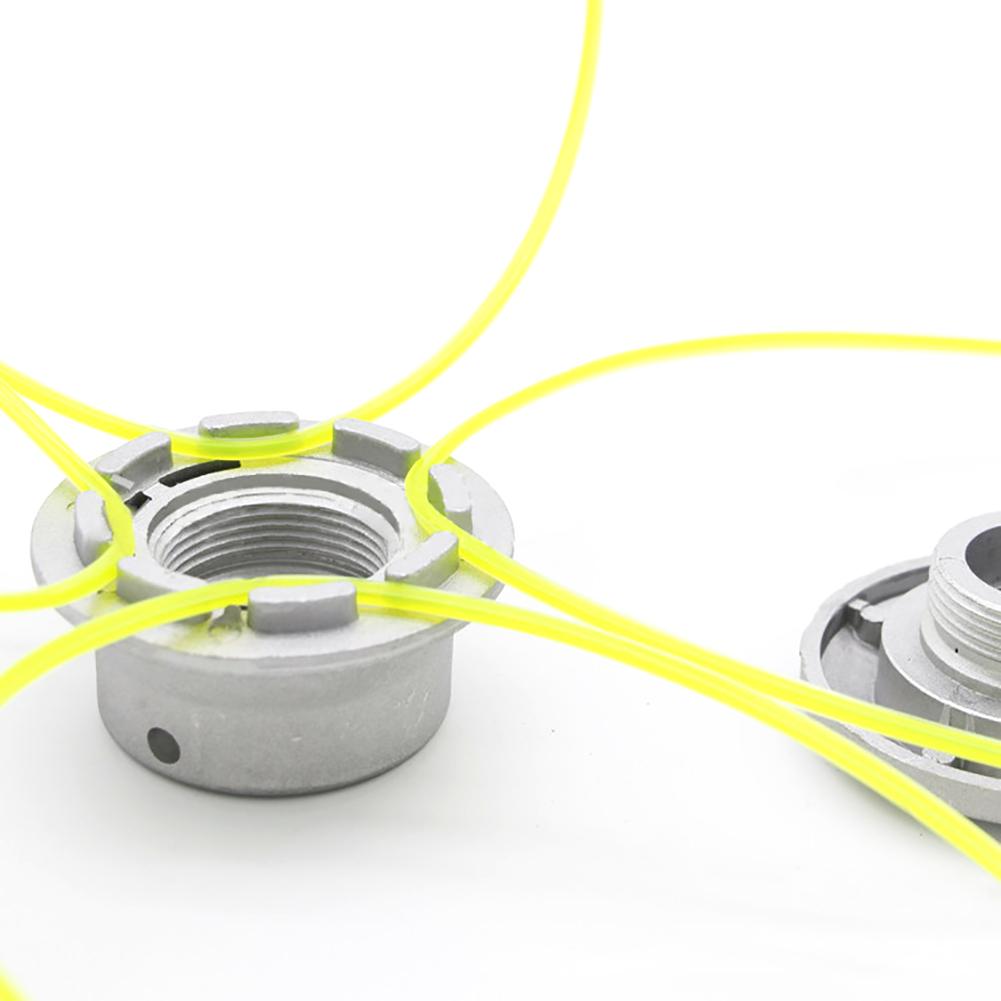 Nylon aluminium gräsklippare trimmerhuvud universal trimmer med 4 kablar för byte av gräsklippare tillbehör trädgårdsutrustning#aw