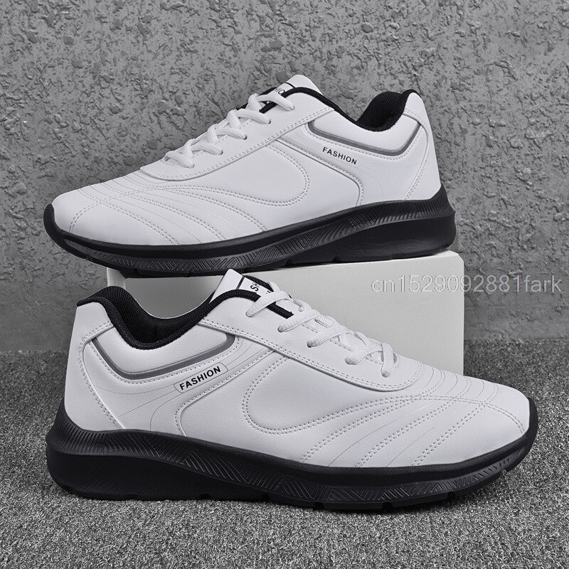 Herre golf joggesko komfortable golf sportssko anti-skli utendørs piggfrie golfsko til menn pluss størrelse  eu39-48 atletisk sko