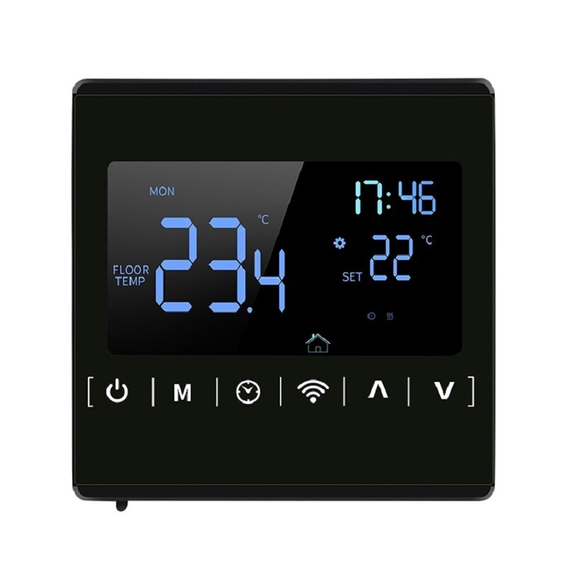 110V 120V 220V Programmable Temperature Controller Warm Floor WiFi Thermostat with Sensor
