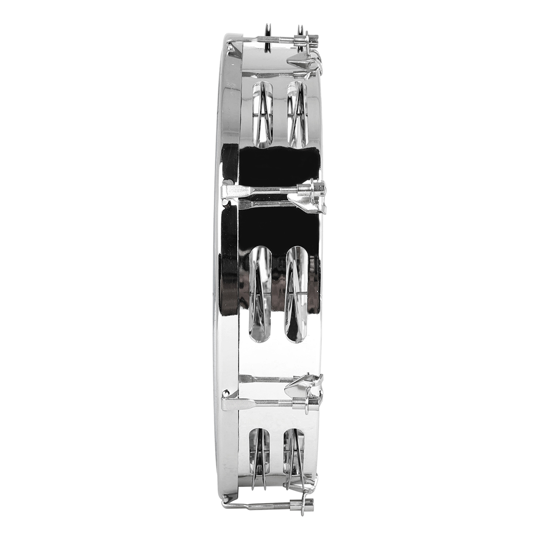 M MBAT 8/10 pollici tamburello auto-Tuning doppia fila tamburello anelli in acciaio inox tamburi a mano strumento a percussione di alta qualità