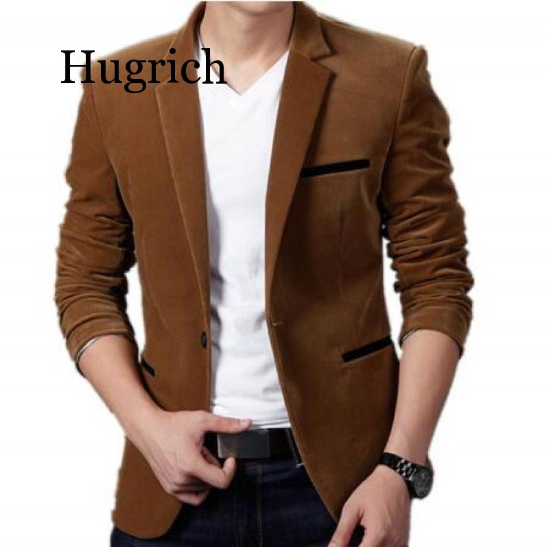 Mens Brand Blazer British's Style Casual Slim Fit Suit Jacket Male Blazers Men Coat Jacket For Men