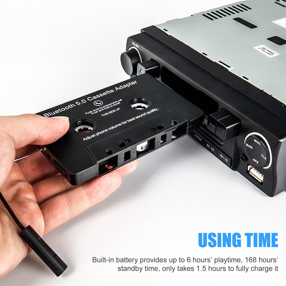 Bluetooth 5.0 Cassette Adapter Auto Bluetooth Tape Converter MP3/SBC/Stereo Smartphone Cassette Player Adapter For Iphone Xiaomi