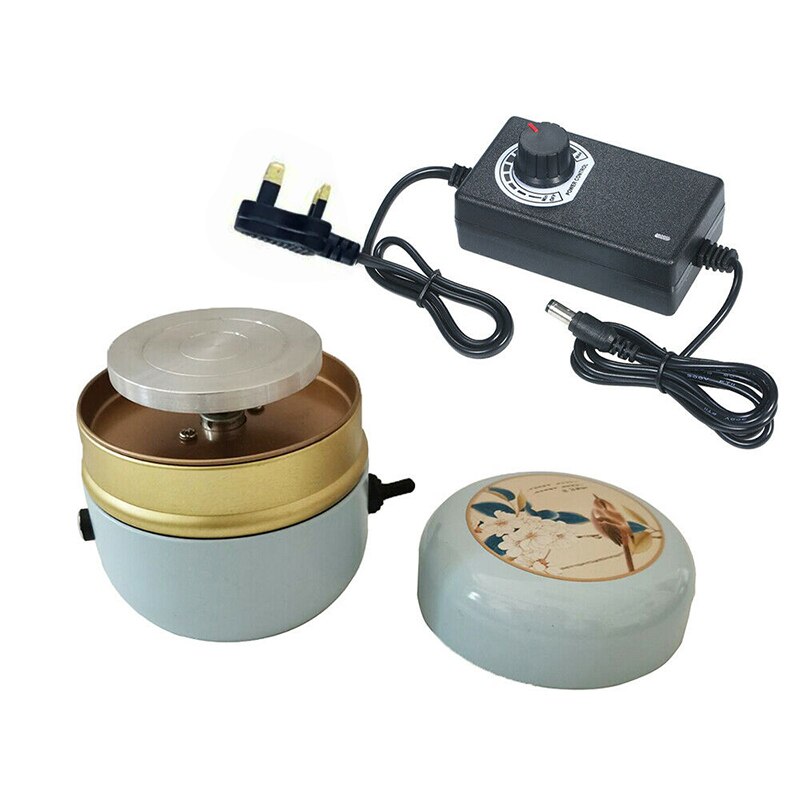 Mini Electric Pottery Wheel Portable Ceramic Machine with 6cm Turntable Clay Sculpting Wheel For DIY Craft Ceramic Pottery Clay