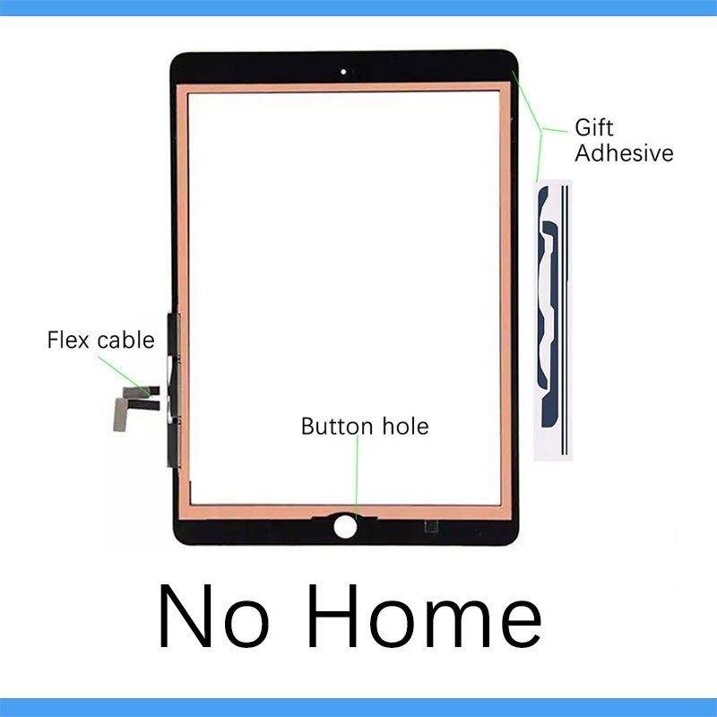 1Pcs Nieuw Voor Ipad 5th Ipad 9.7 Lcd Outer Touch Screen Digitizer Glas Touch Panel Vervanging a1822 A1823