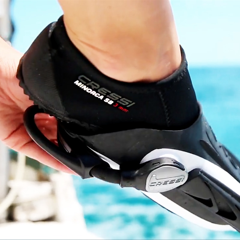 Cressi minorca shorty 3mm sukellussaappaat sukelluskengät aikuisille unisex joustavat naarmuuntumista estävät