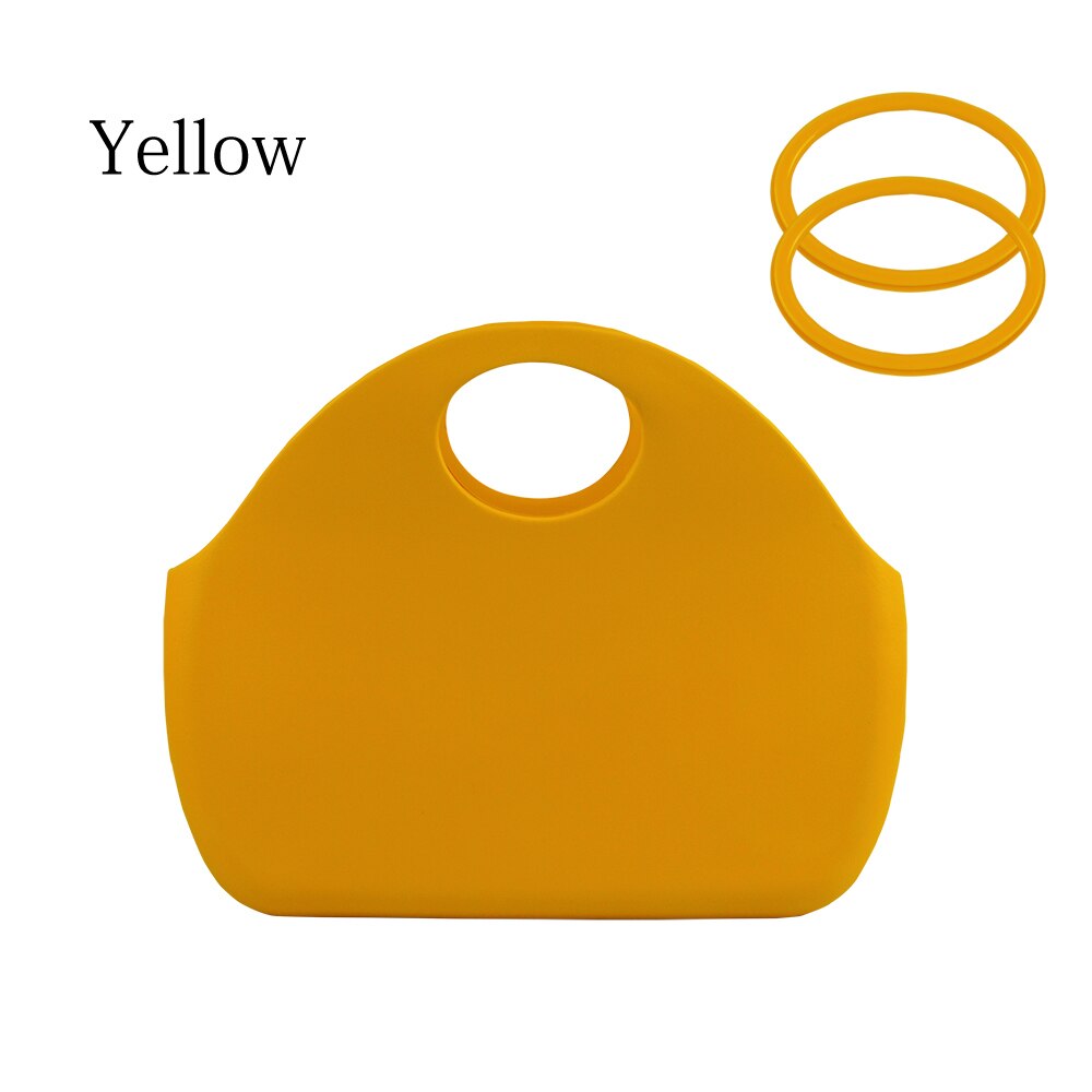 Obag-stijl tas voor o moon classic waterdichte eva-tas van rubber en siliconen voor dames: Geel
