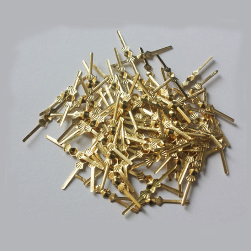 1000PCS CHANDELIER LAMP PARTS CRYSTAL BEAD METAL CONNECTOR GOLDEN BOWTIE PIN