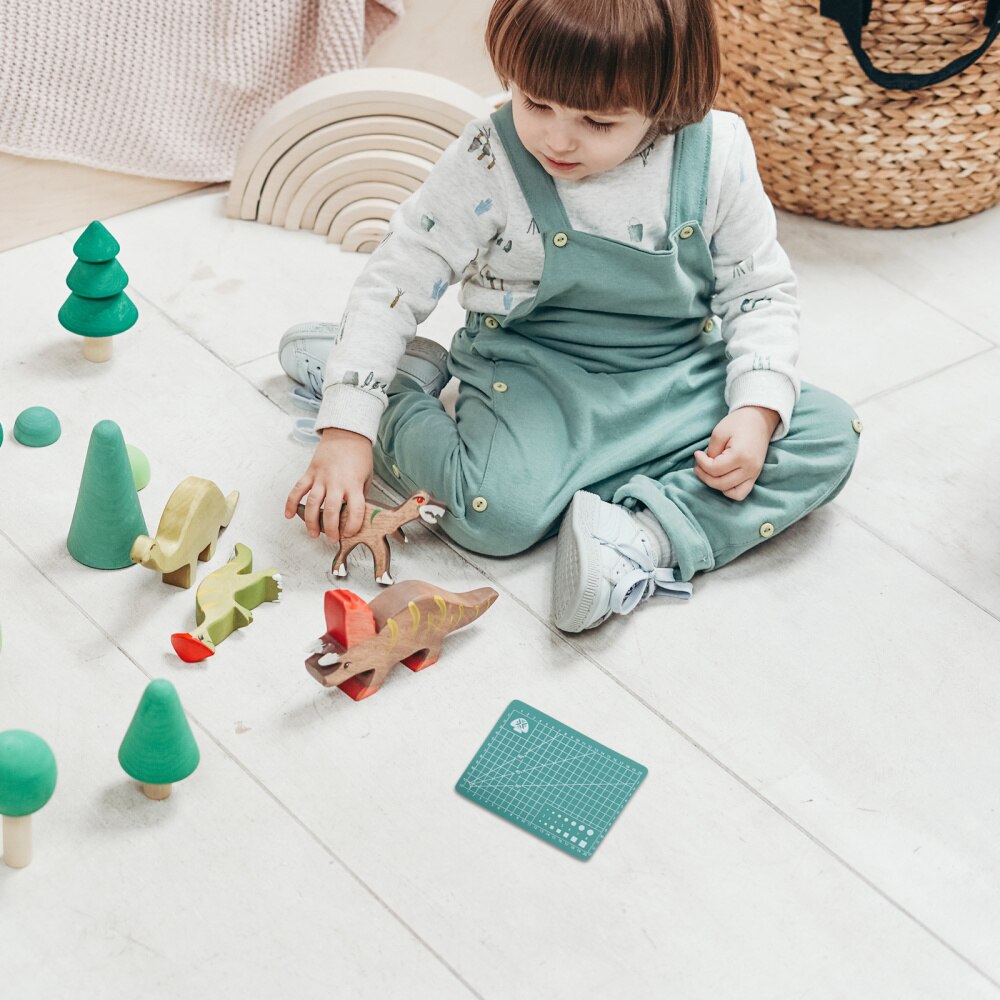 1 Set of Ruler Plate Set Simulation Ruler Mini House Supplies Miniature Ruler for Home Children Decor