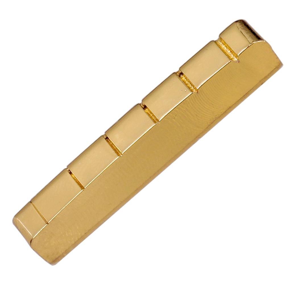 Brass Guitar Nut Exquisite Slotted DIY for Electric Guitars