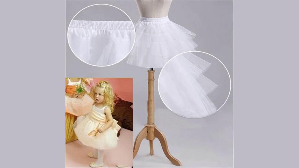 SchöNe Weiß oder Schwarz Kurze Unterröcke Frauen EINE Linie 3 Schichten Unterrock Für Hochzeit Kleid jupon cerceau mariage