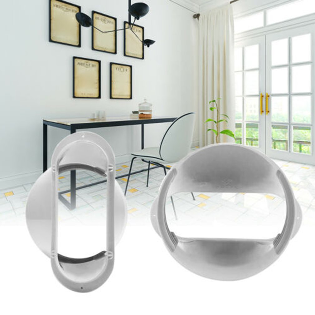 Portable Air Conditioner Window Slide Kit Plate Exhaust Hose Connector FIN Adaptor for Household Portable