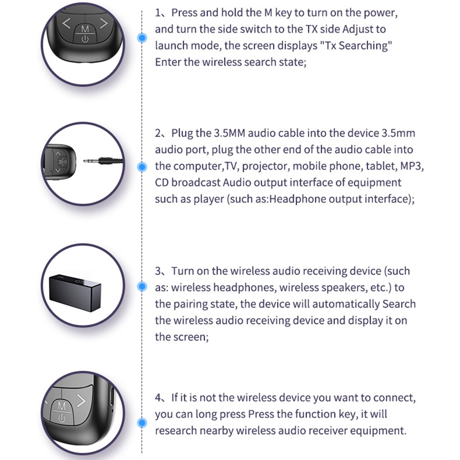 Bluetooth 5.0 Adapter LED Screen Wireless Audio Blue Tooth Transmitter Receiver for PC TV Car 3.5mm AUX Music Sender Adapter