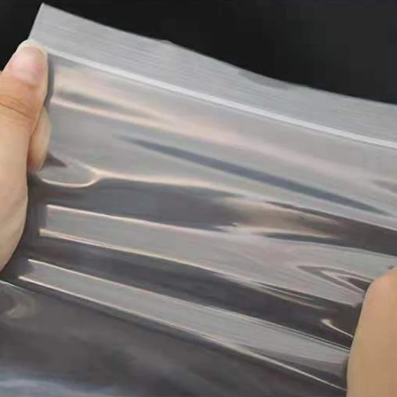 100Pcs Transparent Plastic Sealing Bag Reusable Sealed Bags Food Storage Vacuum Fresh Packing Pouch Jewelry Organizer Zip Bag