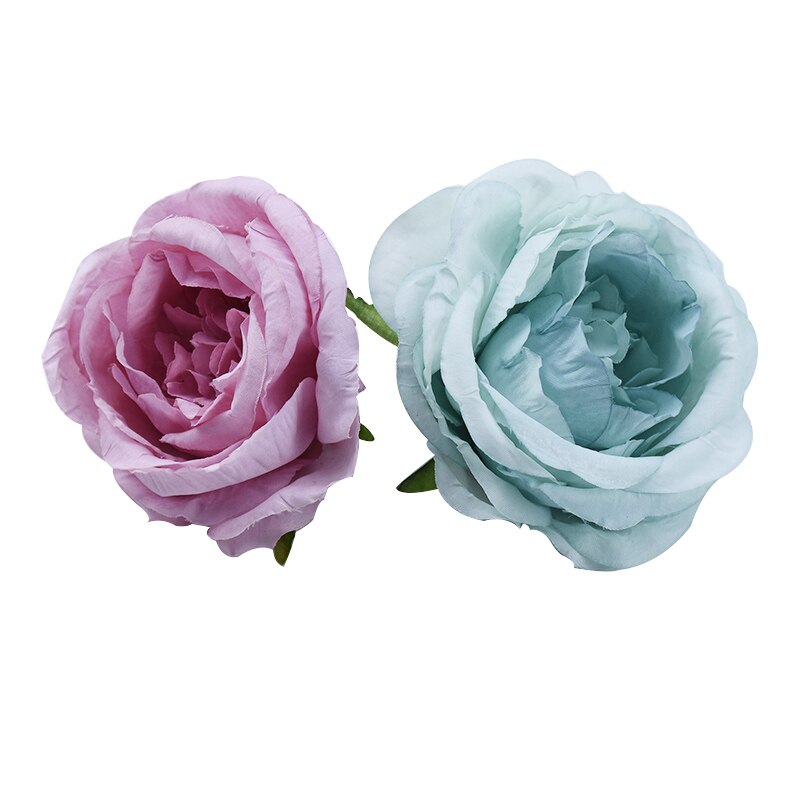 30/50pcs 7 CM silk roses Artificial flowers for Home decoration Christmas Wedding Diy Headwear brooch supplies Scrapbook
