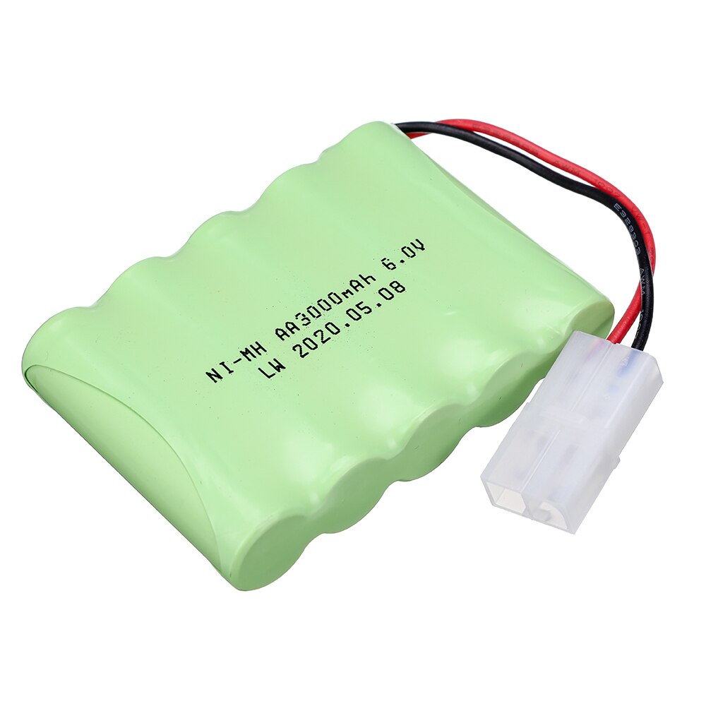 6v 3000 mah mah nimh -paristosarjaa rc -veneeseen rc -autosäiliön lelut valaistusmalli auto aa ni -mh 6v ladattava akku
