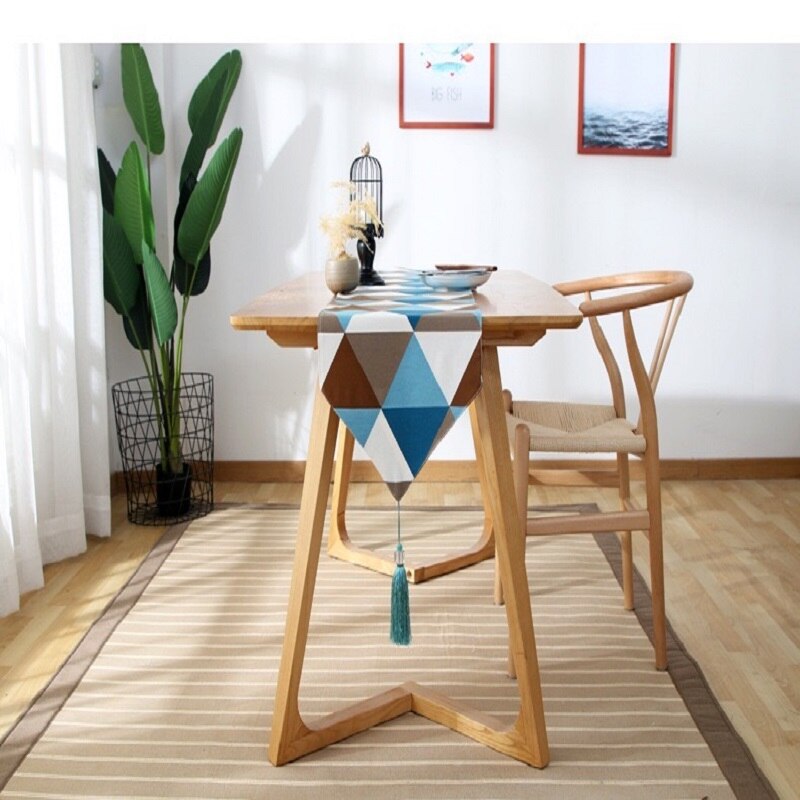 Tafel Loper Ovaal modern minimalist PVC Salontafel tafelkleed